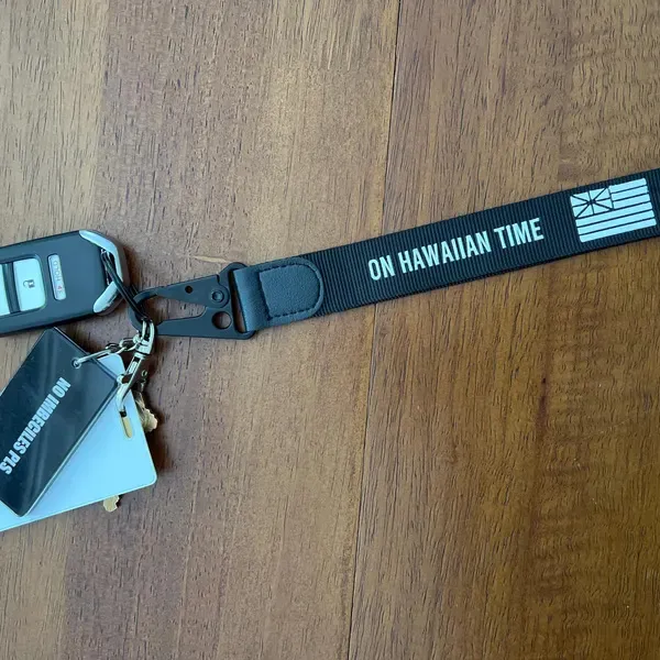 black with white letters