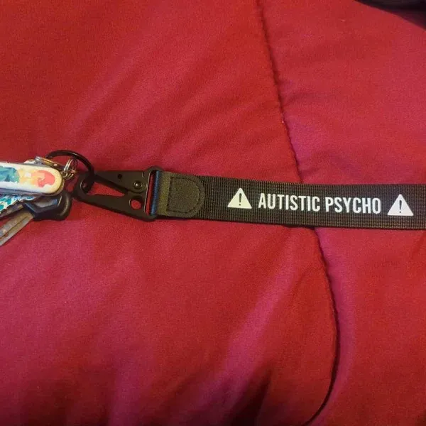 black with white letters