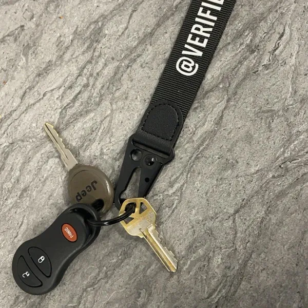 black with white letters