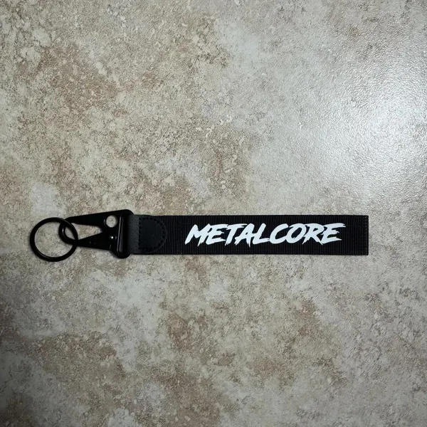 black with white letters