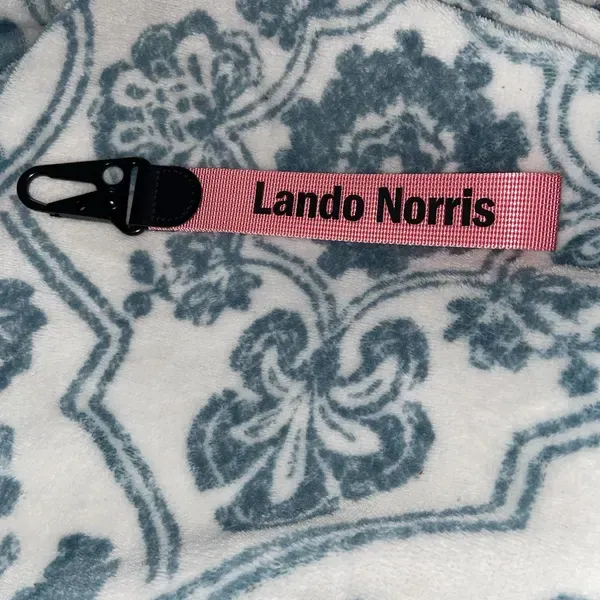 pink with black letters