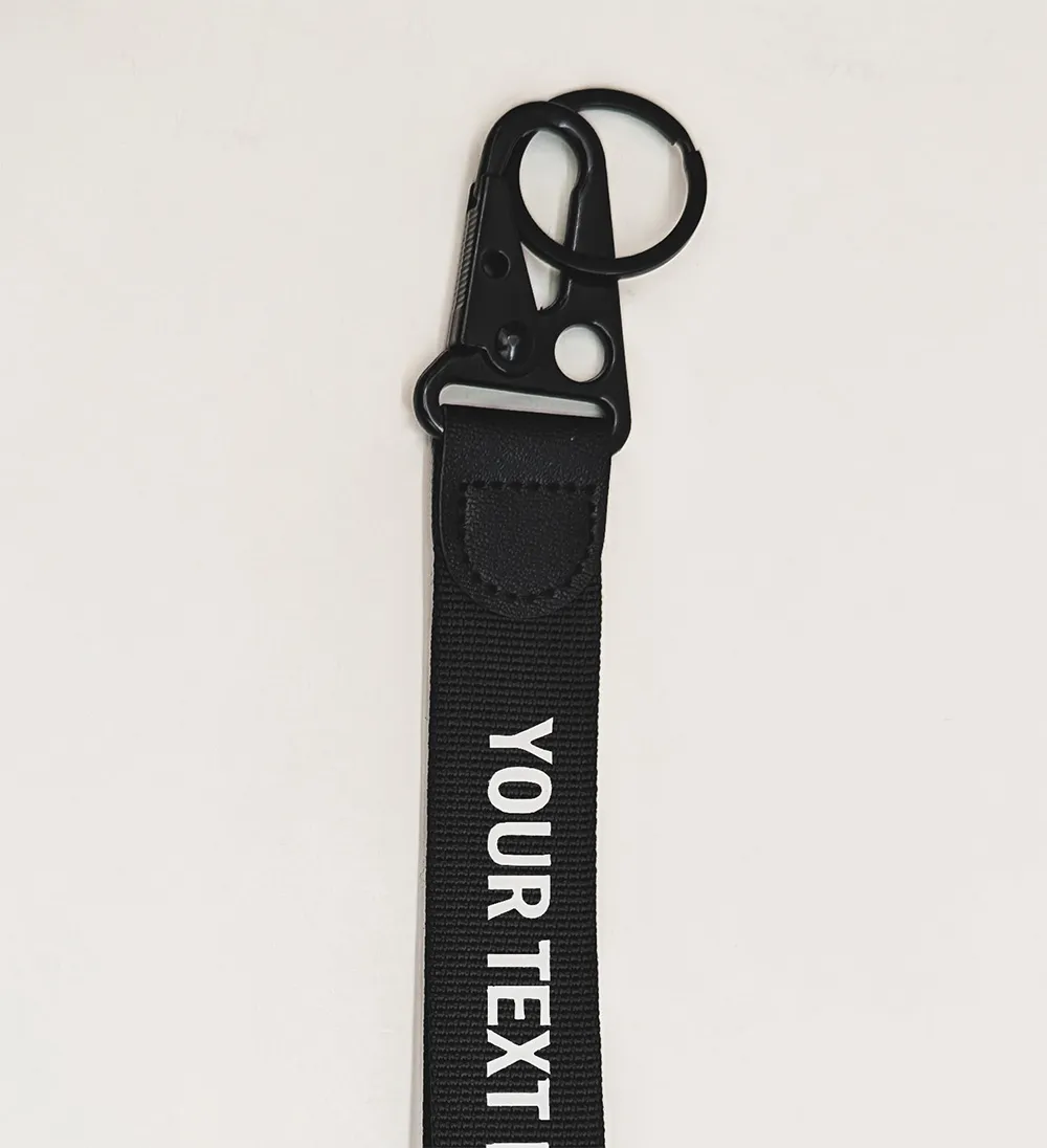 Wristlet Keychain in Black